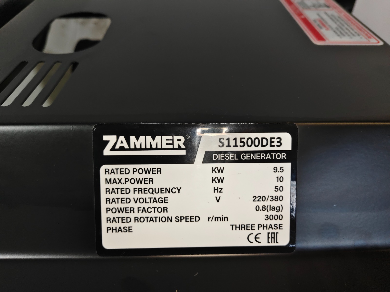 Генератор Zammer S11500DE3