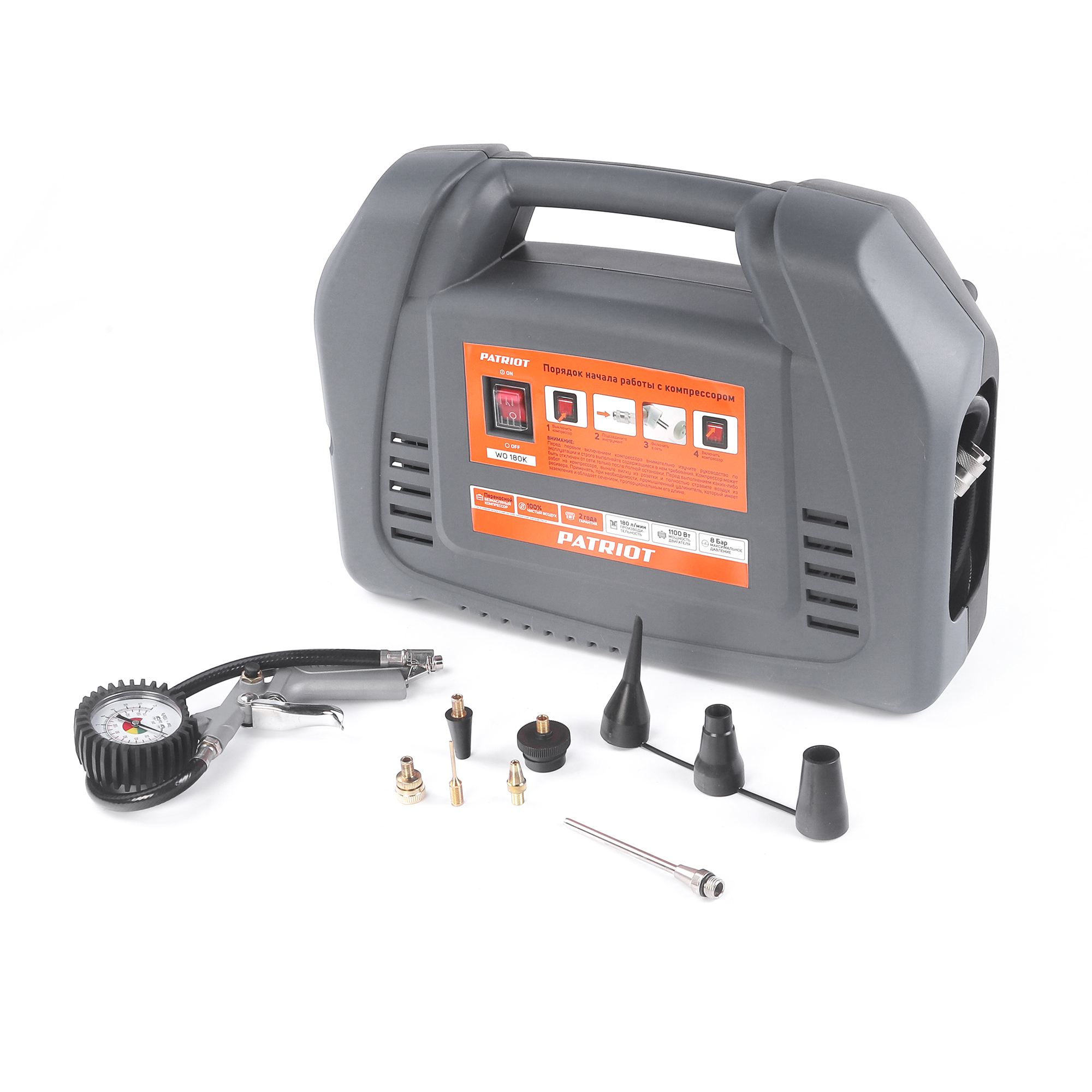 Поршневой компрессор PATRIOT WO 180 K