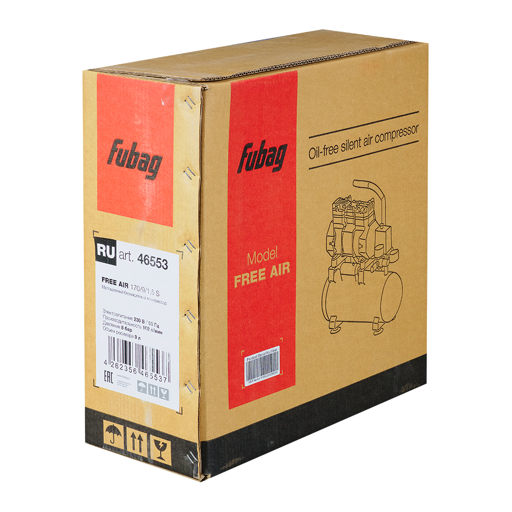 Поршневой компрессор Fubag Free Air 170/9/1.5 S