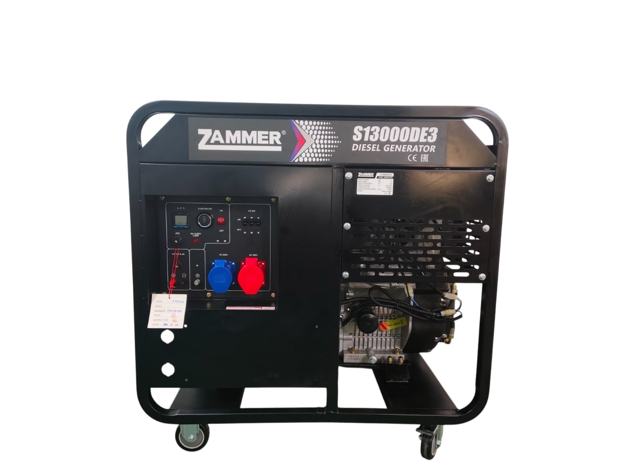 Генератор Zammer S13000DE3 - 11кВт